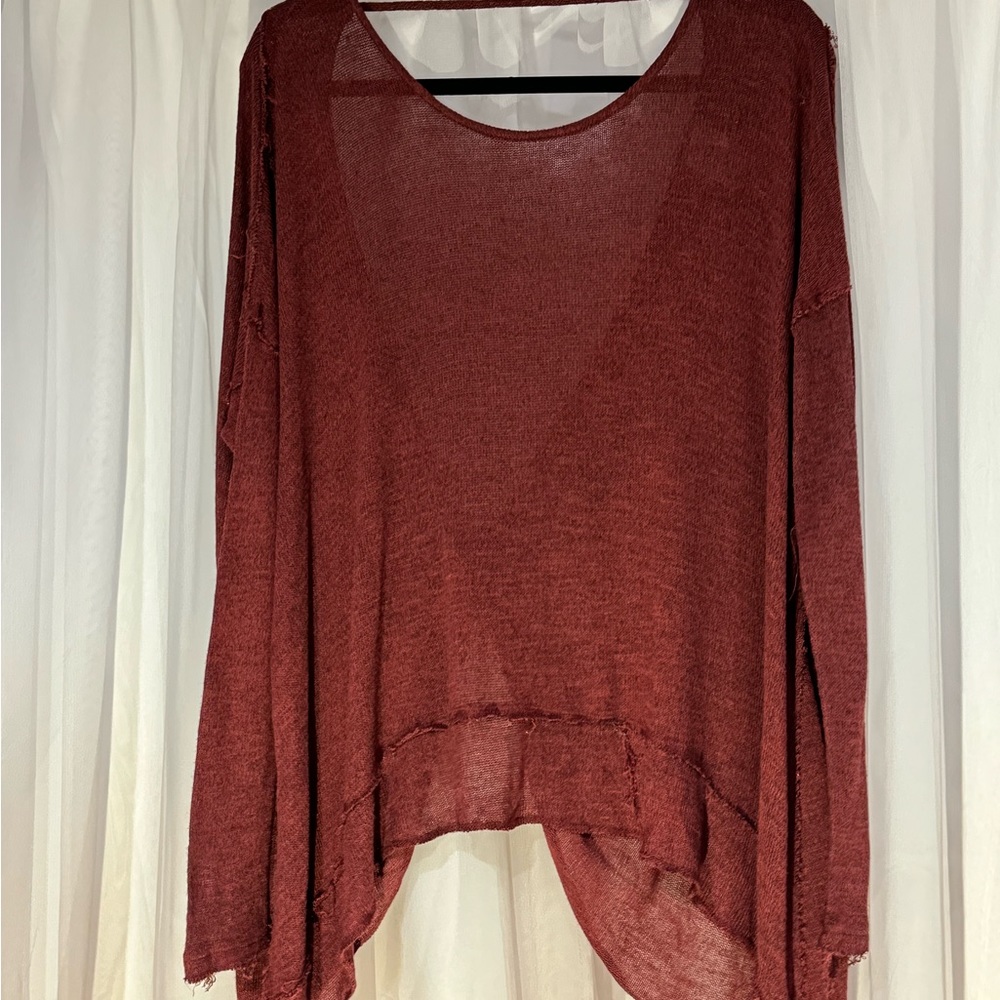 We The Free maroon top Sz XS - oversized